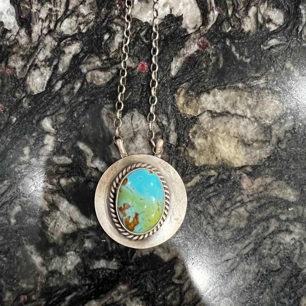 Single Stone Turquoise Necklace